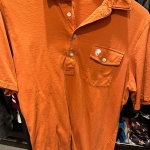 Criquet Burnt Orange Football Polo Size M